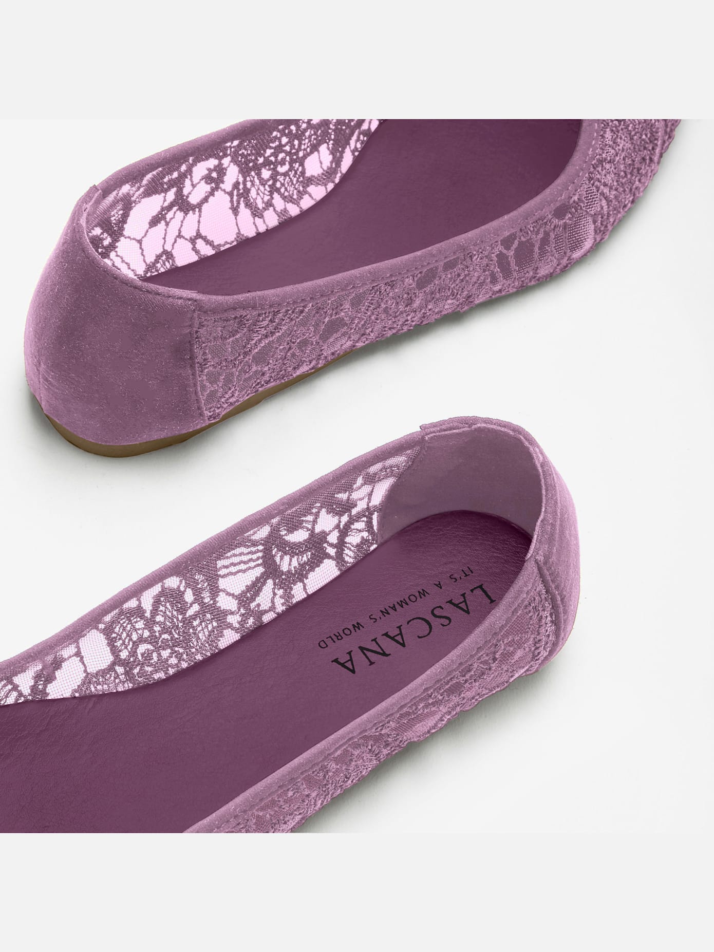 Trotteurs ballerines en dentelle, très confortables et légères