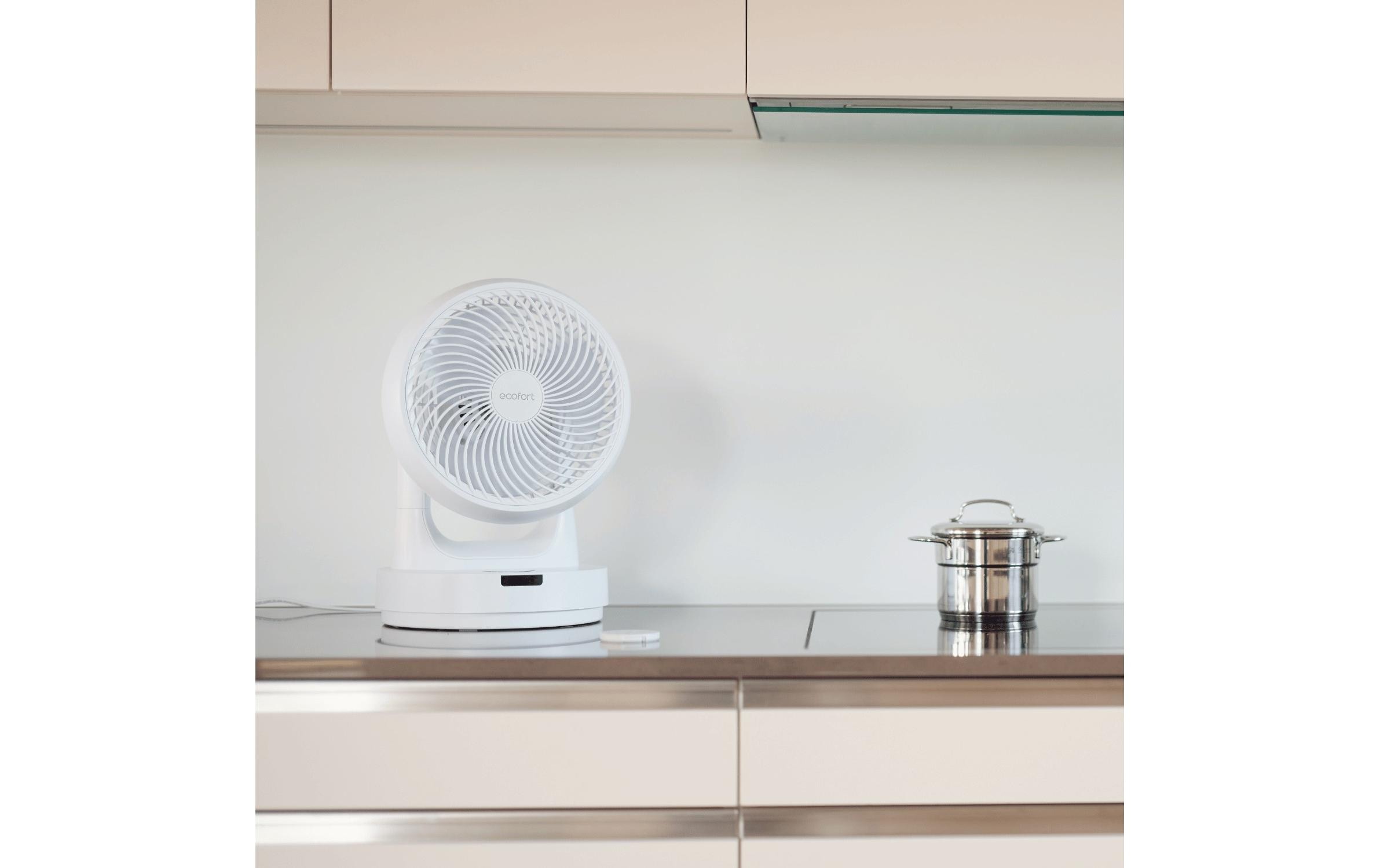 Tischventilator ecoQ SilentAir Tavo WeissEleganter Tischventilator