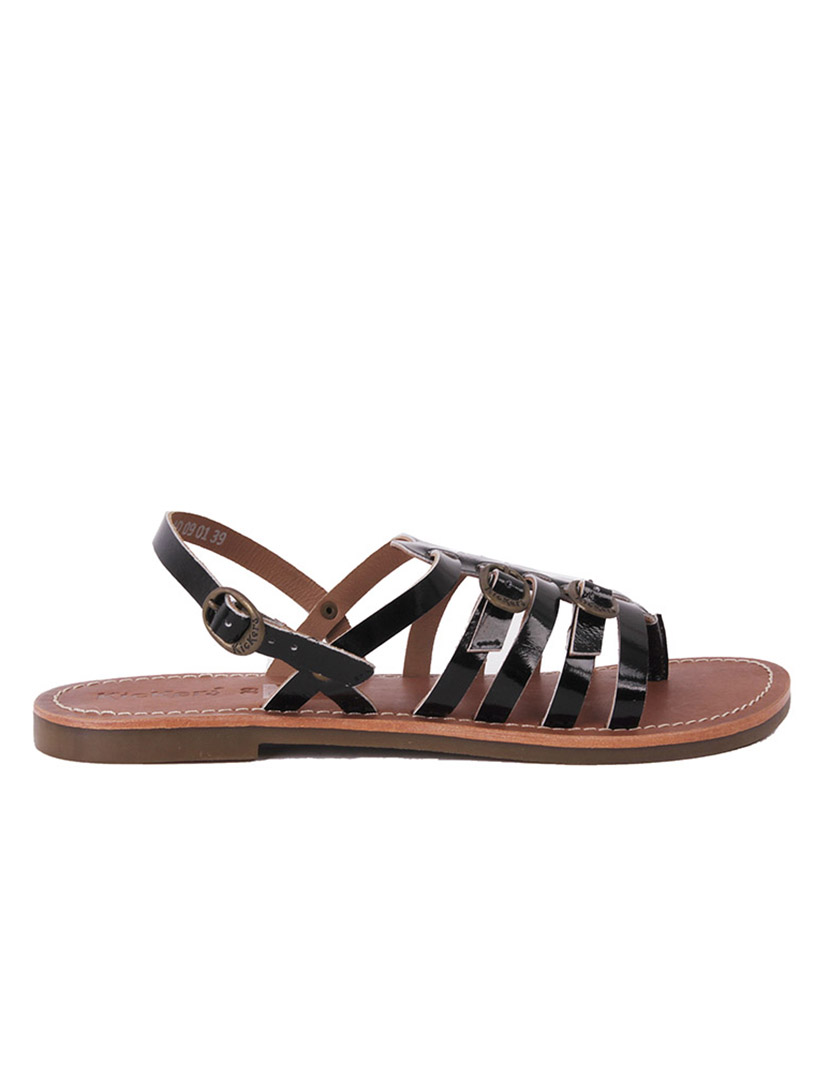 Djinny Flat Sandals Brown