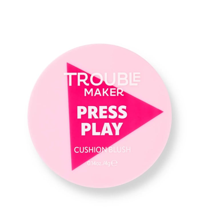 Trouble Maker - Blush Cushion Press Play - Non Stop Hot Pink
