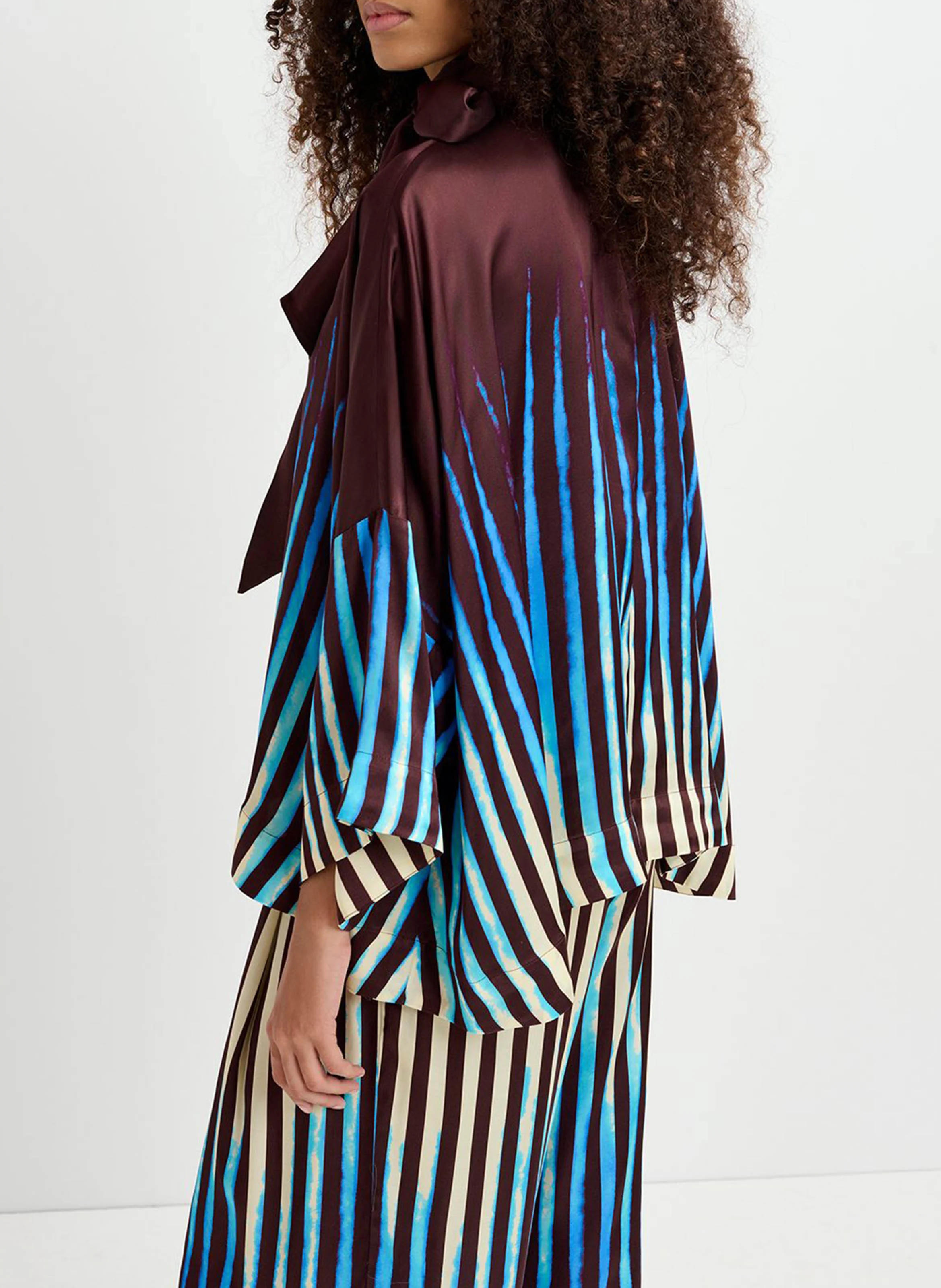 GOL - Top col lavallière esprit kimono | Multicolore