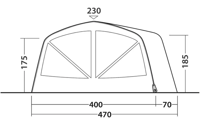 Outwell Vermont 7 Air Tunnelzelt für 7 Personen
