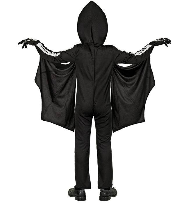 Halloween Kostuum Zwart Wit Kind Vleermuis