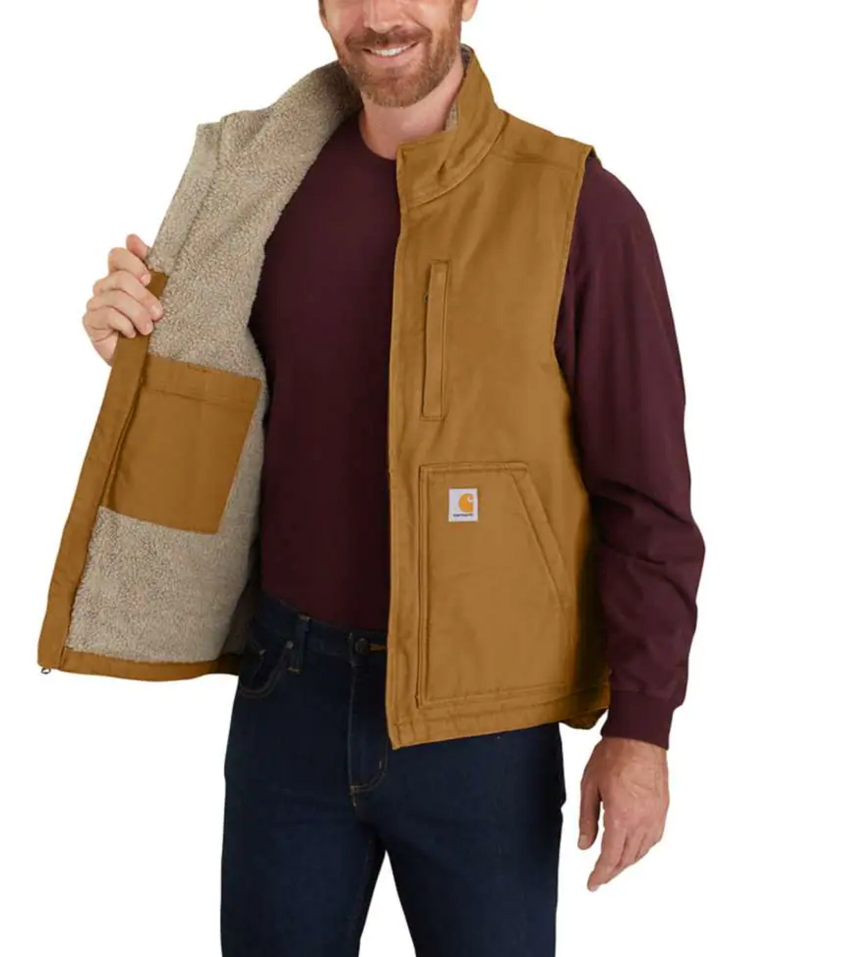 Carhartt<br>Washed Duck Lined Mock Neck