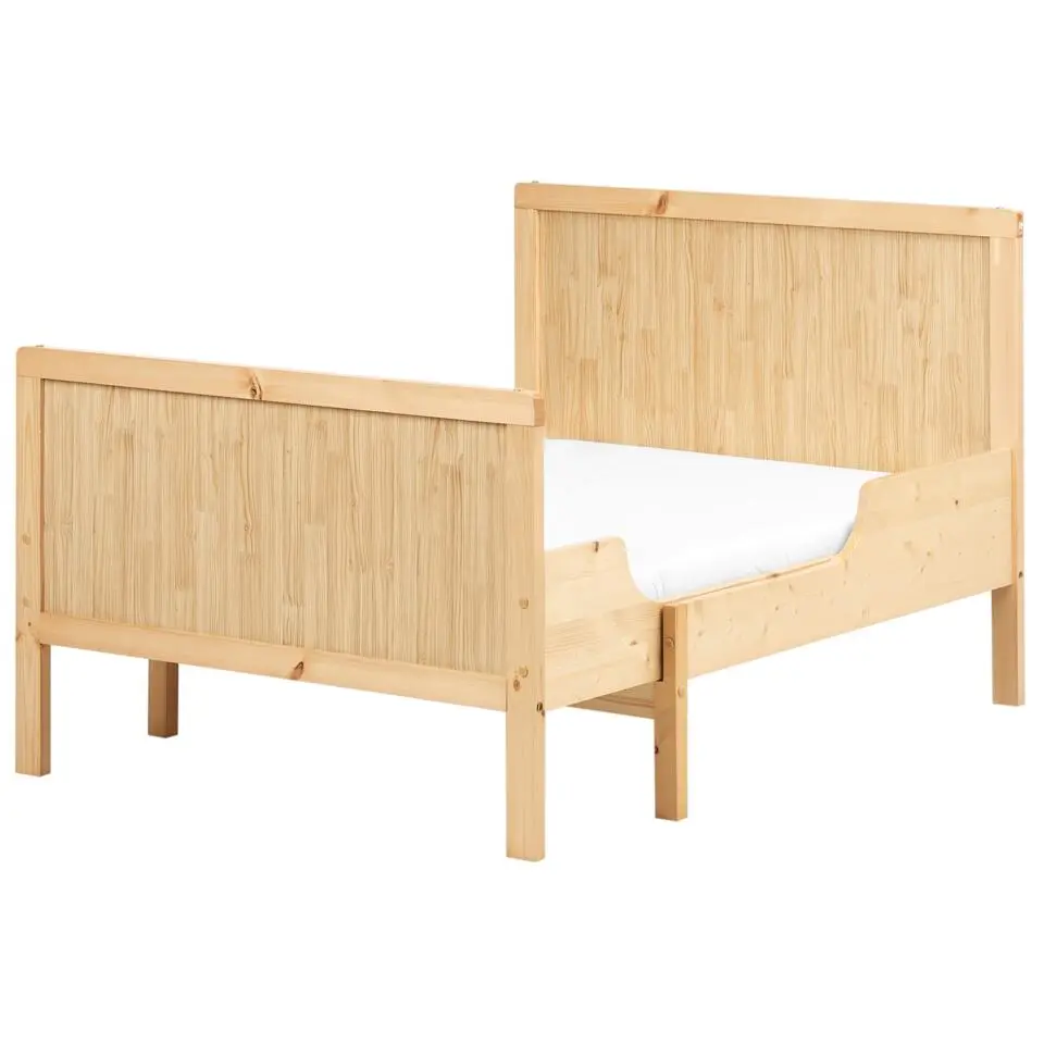 MONTIGNY - Uitschuifbaar kinderbed - Lichtbruin - Dennenhout