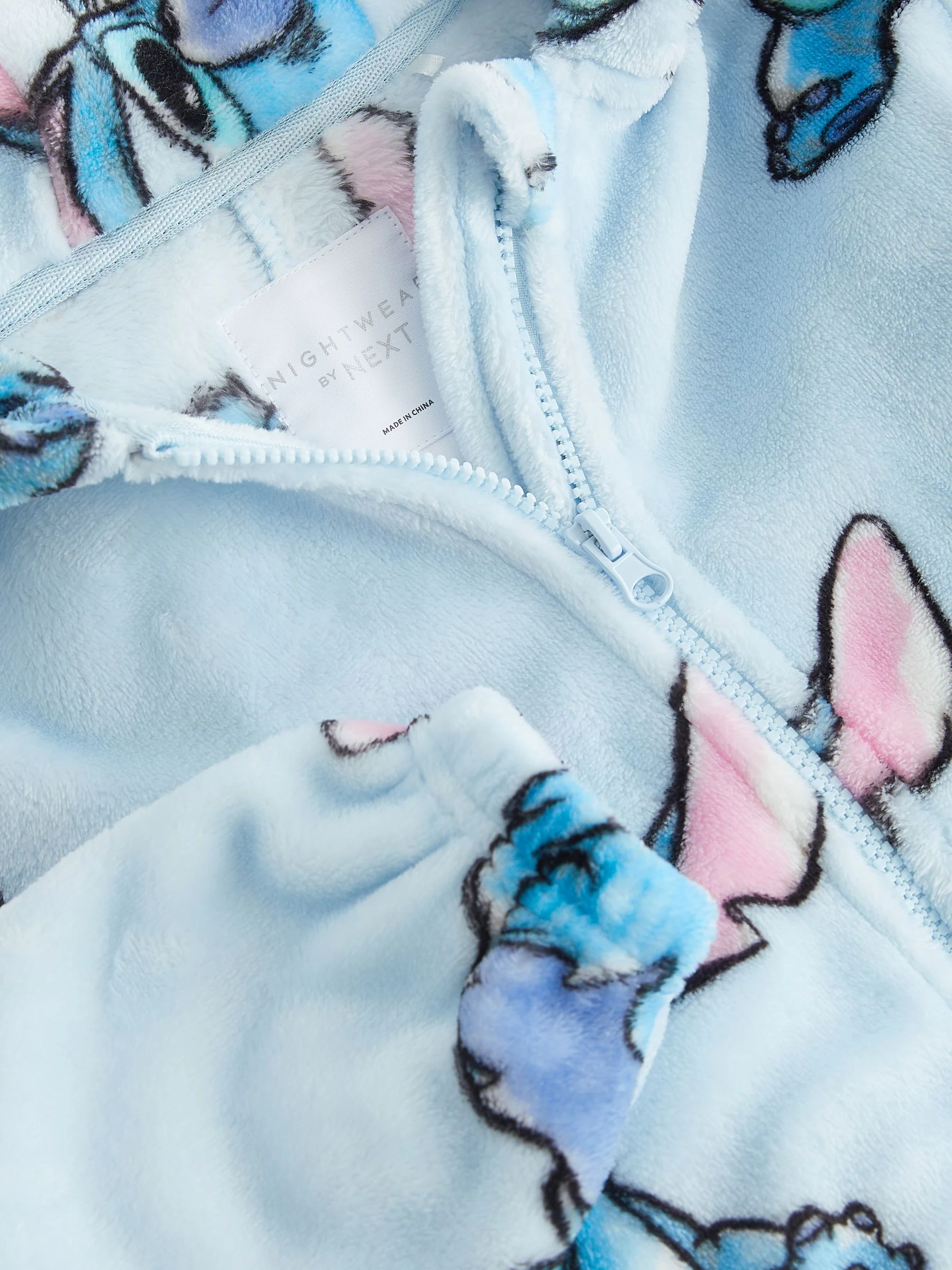 Blauw - Lilo & Stitch fleece All-in-one (3-16jaar)