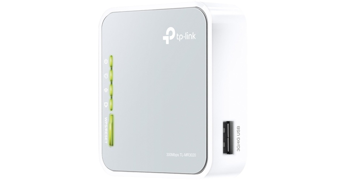 TP-LinkTL-MR3020 router  (Grijs/wit, Retail)