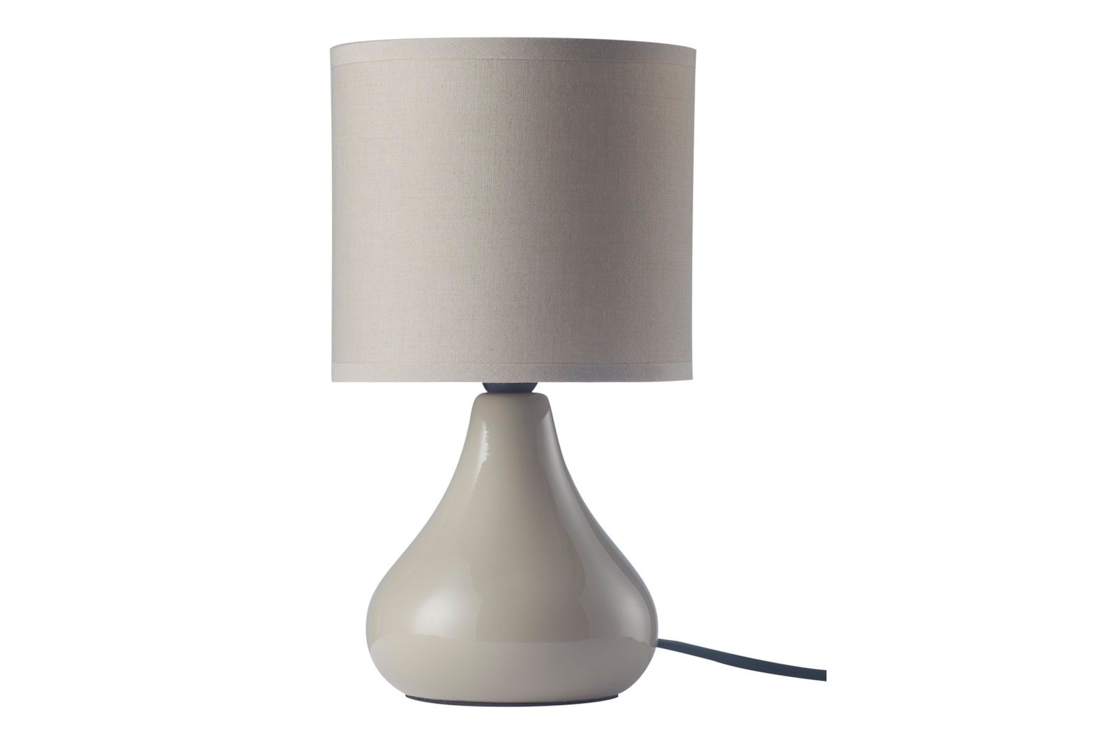 Alex bordlampe Taupe med taupefarget skjerm E14