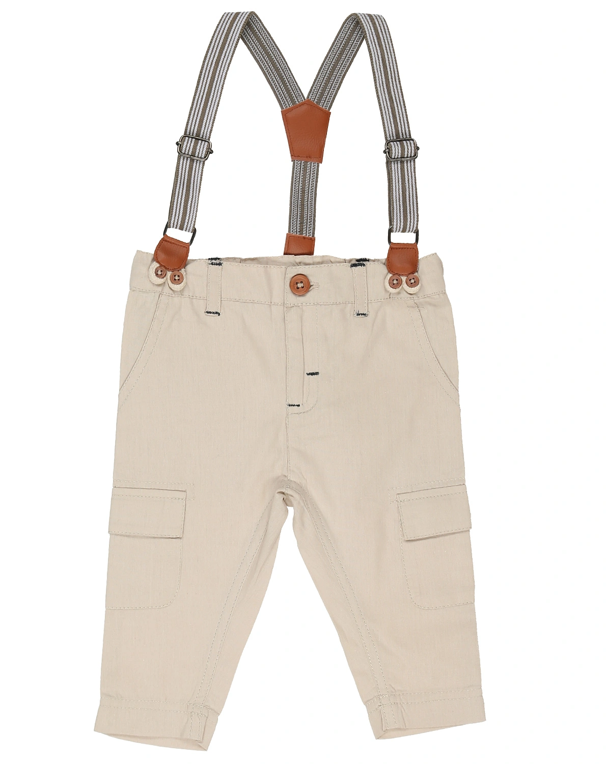 Cargohose OUTBACK mit Hosenträgern in beige