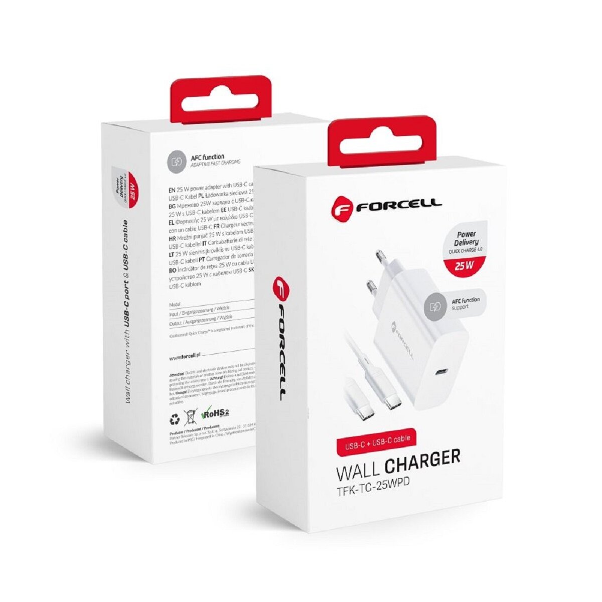 NETZ-Ladegerät mit USB Typ C Kabel - 3A 20W Anschluss