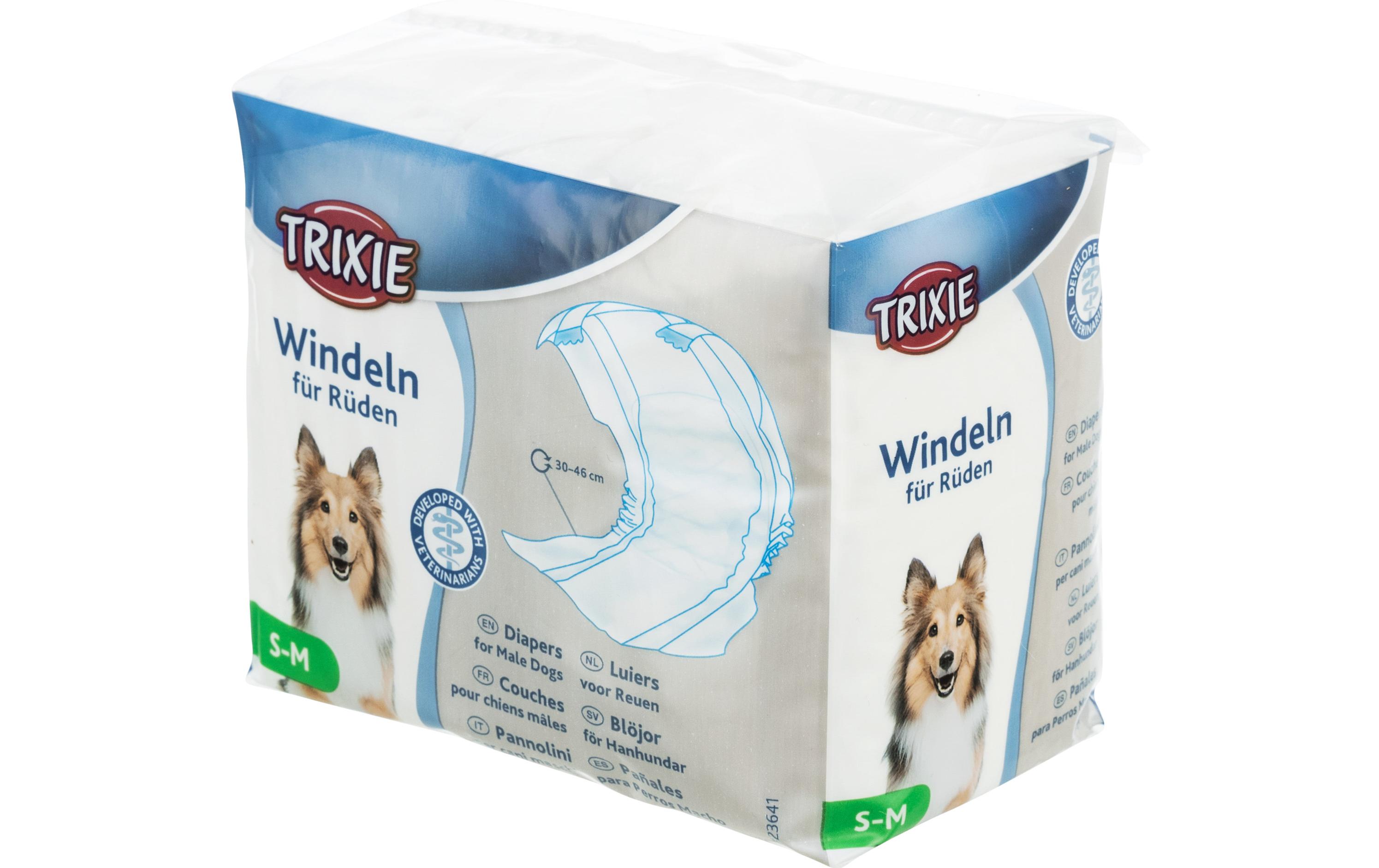 Windeln für Rüden, M-L, 46-60 cm, 12 StückWindeln für Hunde