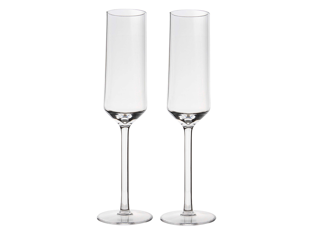 Gimex Solid Line 180 ml set van 2 champagneglazen
