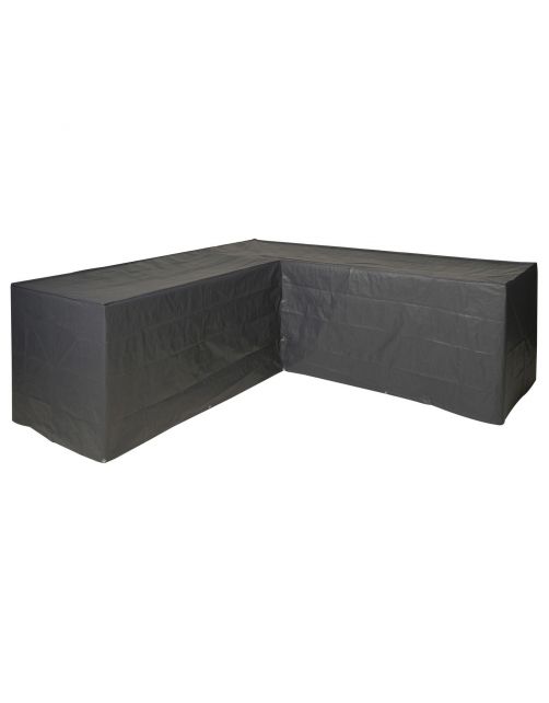 Nature Beschermhoes Voor Loungeset L-Vorm - Tuinmeubelen - 90x250x90 cm Grijs