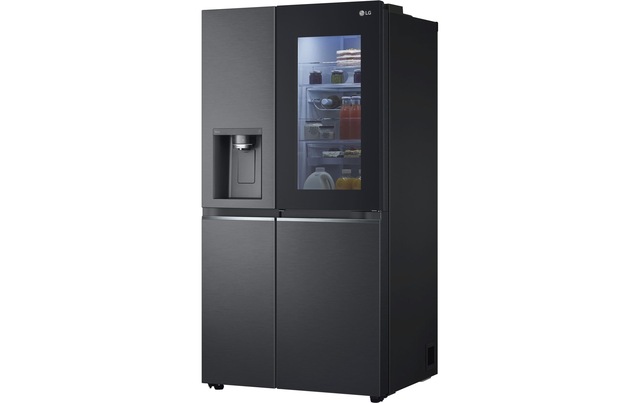 LG Side-by-Side »GSXV90MCDE Matte Black Steel« 186 cm hoch 91,3 cm breit