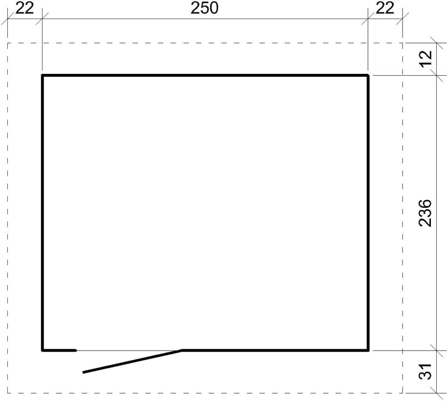 Gartenhaus Premium Qualität 5,9m² - L279xW293cm- All-Inclusive-Set mit Boden, Bitumen-Dachziegeln, Farbset- Hochwertiger Geräteschuppen aus Holzwerkstoffplatten LP Smartside - M903 Tundra Grey