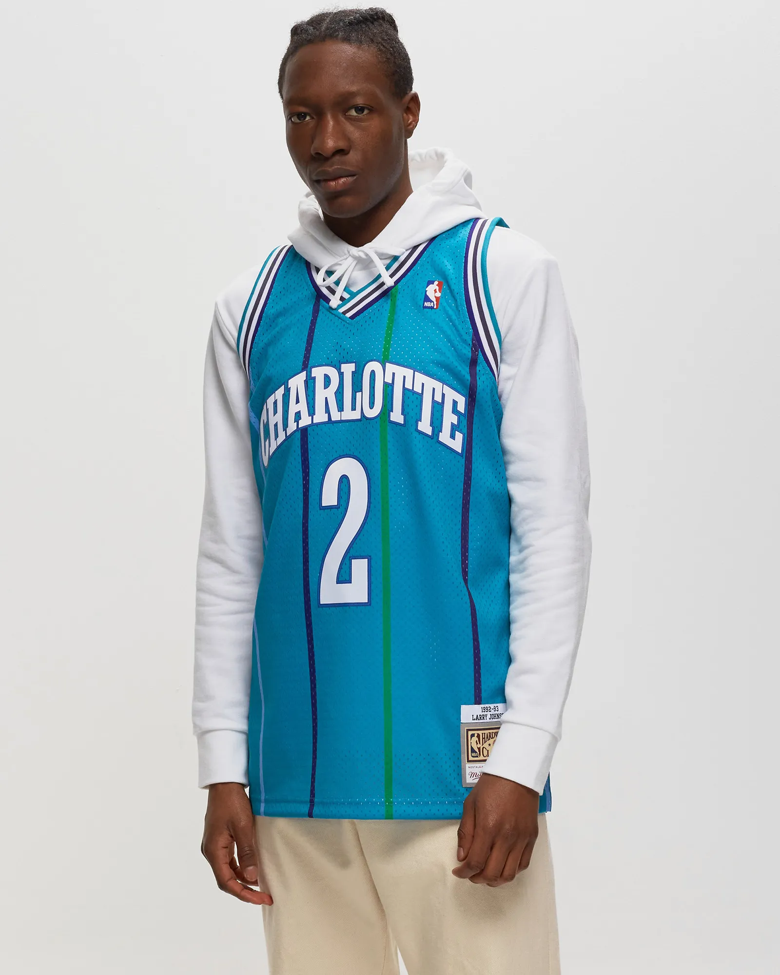 Mitchell & Ness NBA Swingman Jersey Charlotte Hornets Road 1992-93 Larry Johnson #2