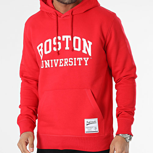 Sweat Capuche Boston Rouge Blanc