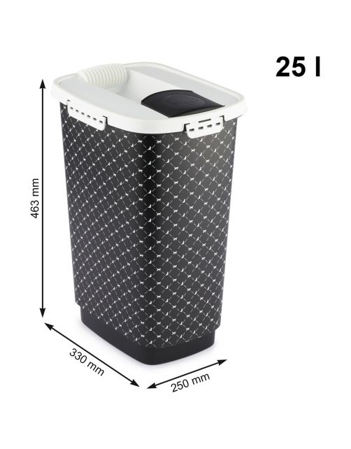 Rotho Mypet Voercontainer Zwart&Wit - Hondenvoerbewaarbak