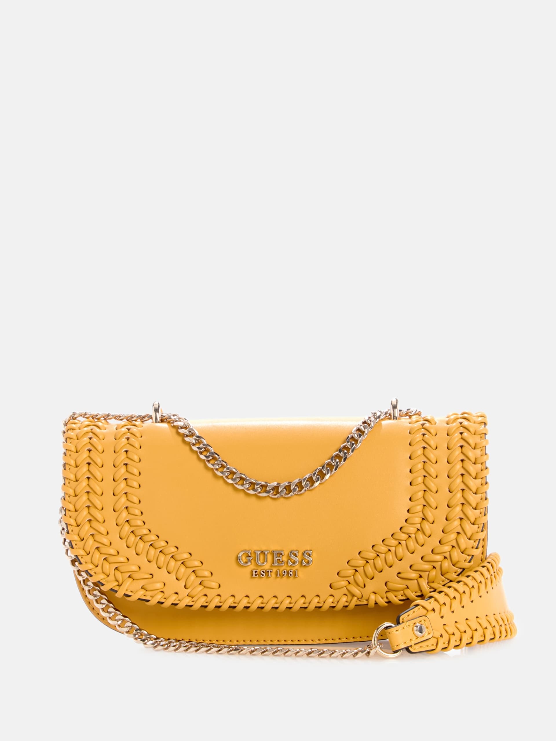 Bolsa transversal conversível Tatum com costura aparente