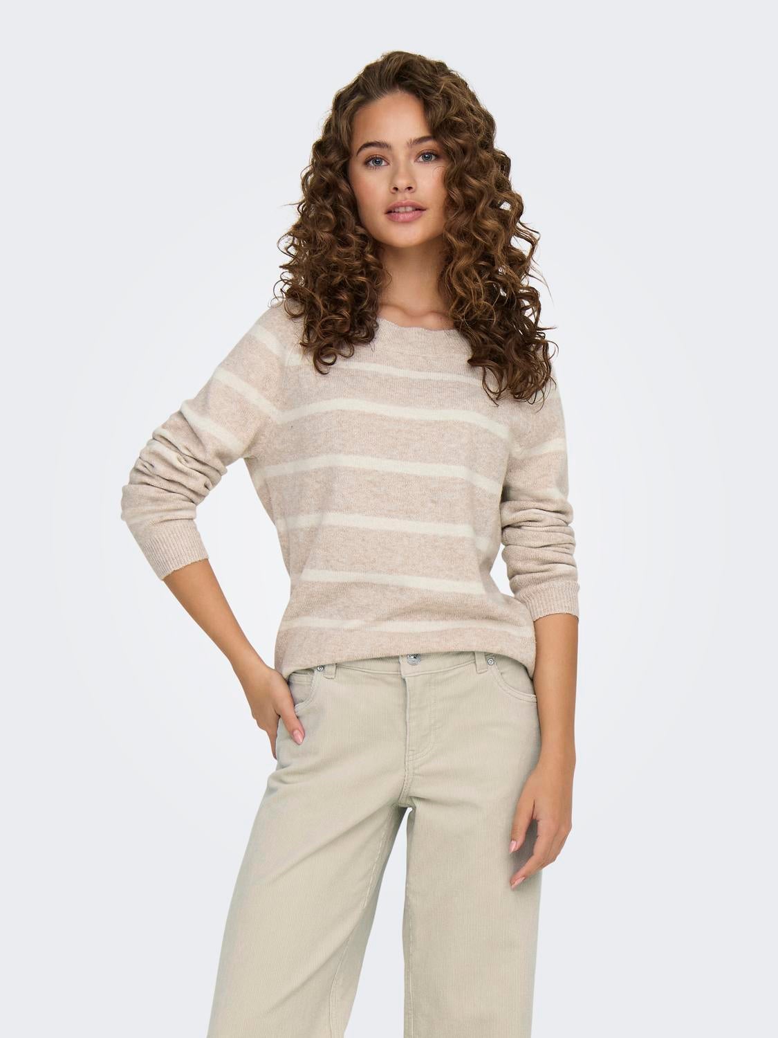 ONLRICA Strickpullover Humus