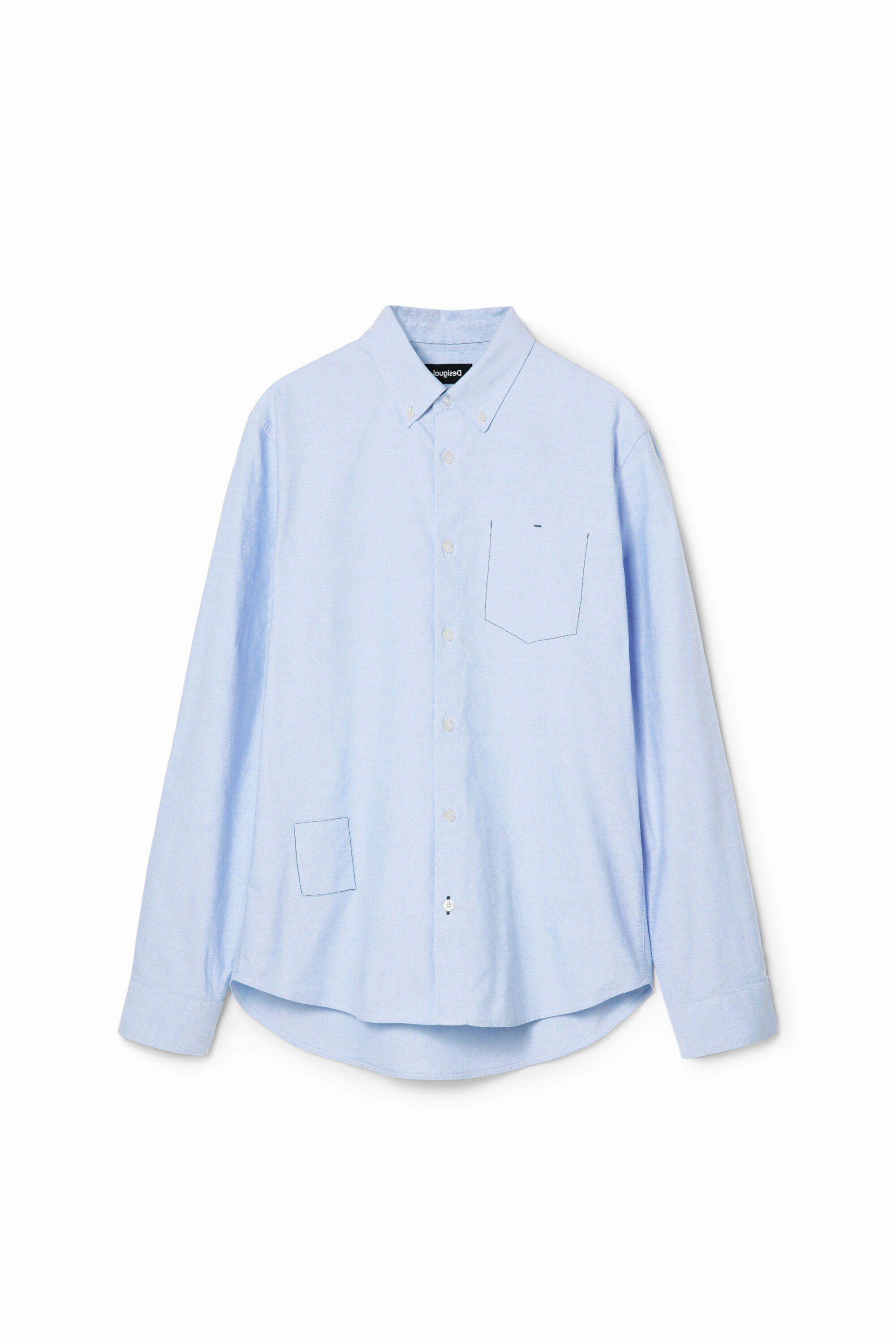 Camisa lisa com pesponto