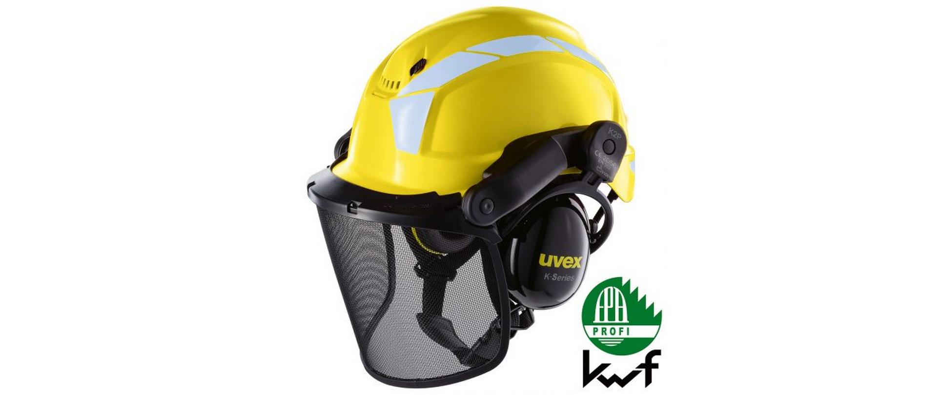 Schutzhelm Pheos Forestry, Gelb<br>Forsthelm Komplettset