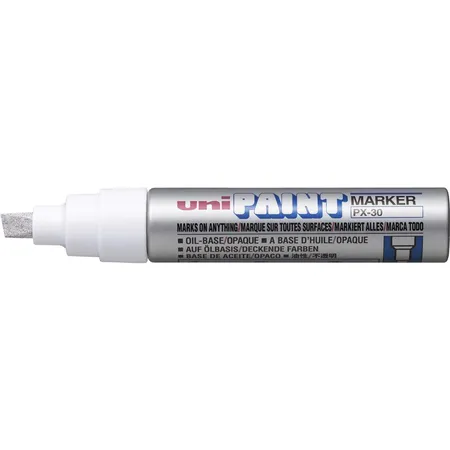 uni-ball Lackmarker Uni Paint PX-30, mit Keilspitze, silber