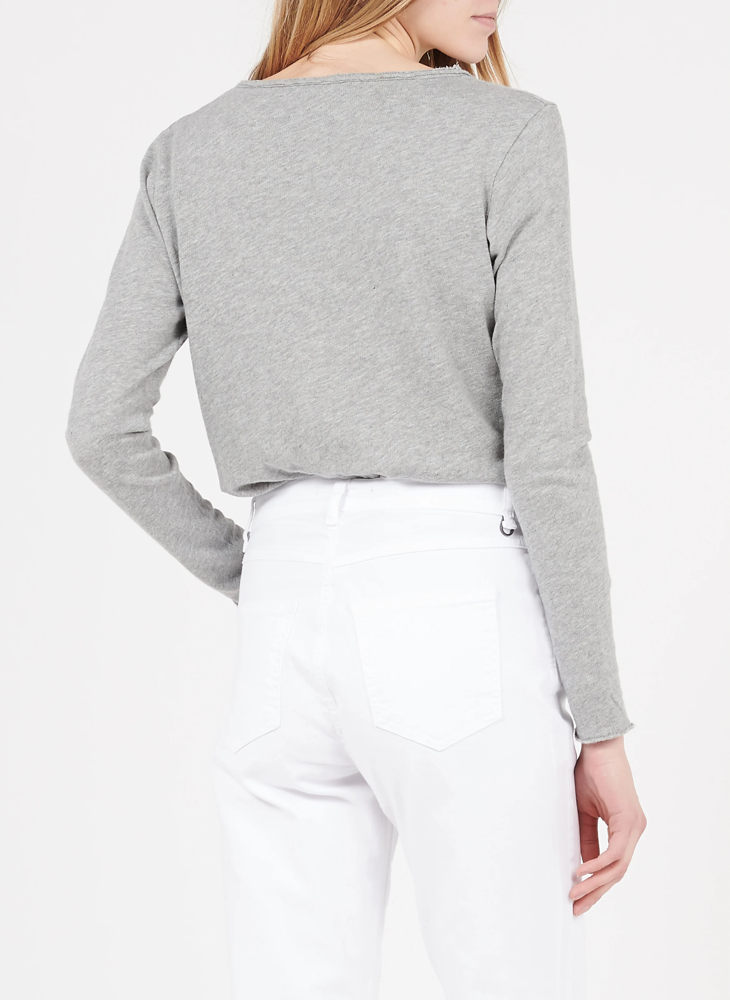 SONOMA - Tee-shirt col V en coton | Gris