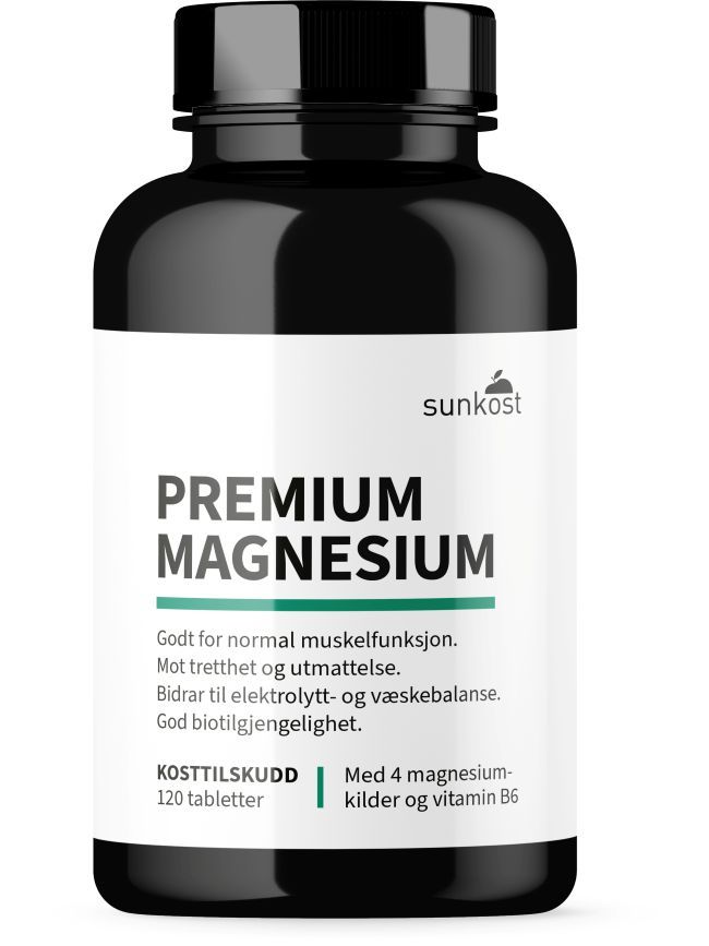 Sunkost Premium Magnesium med glysinat 120 tab