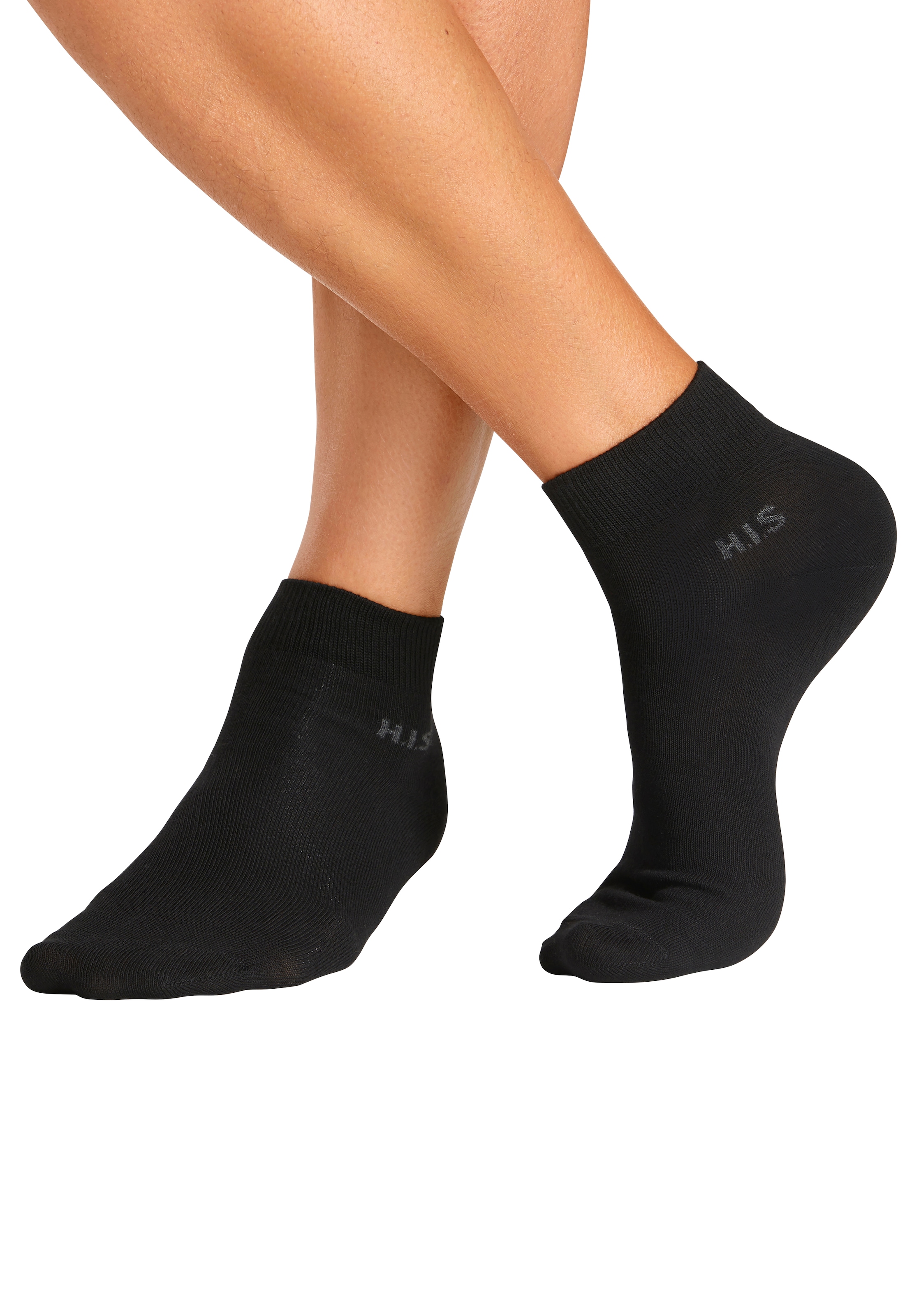 H.I.S Kurzsocken Packung, 10 Stk. tlg. mit farbigem Innenbund