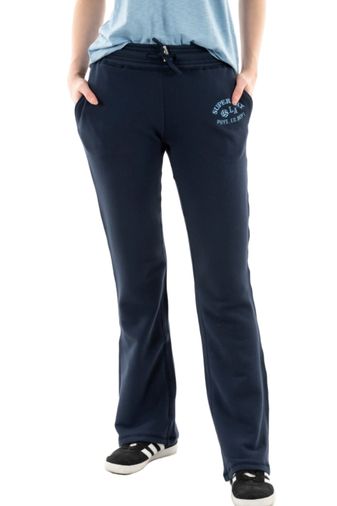 Jogging superdry essential lr flare zrn richest navy