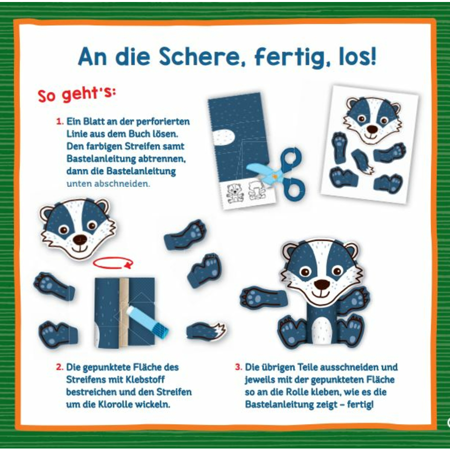 COPPENRATH Mein erstes Klorollen-Bastelbuch - Im Wald (Mini-Künstler)