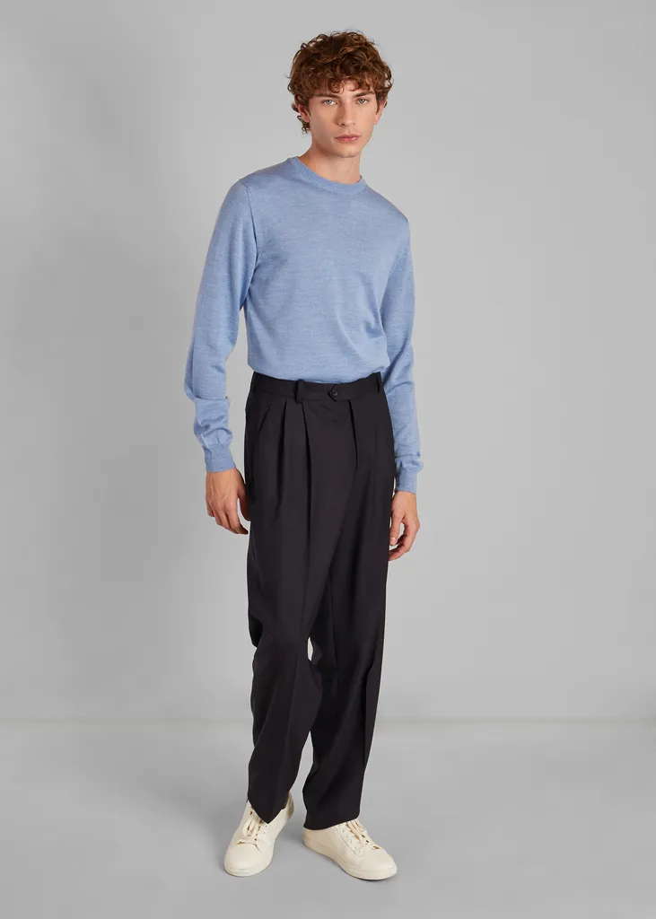 Pull col rond en laine mérinos L'Exception Paris