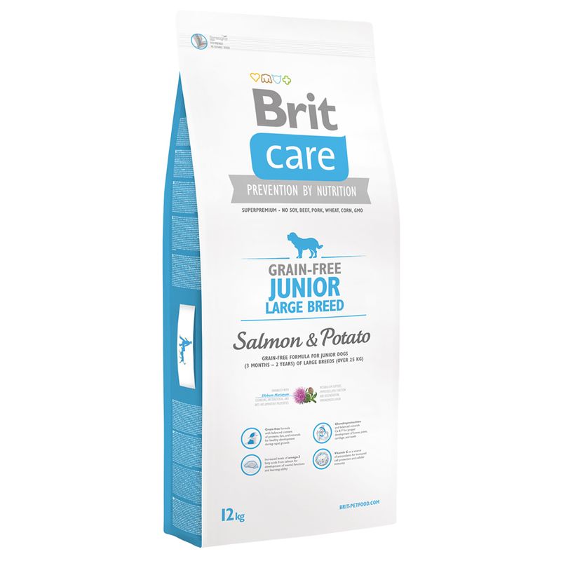 Brit Care Grain-Free Junior Large Breed saumon, pommes de terre