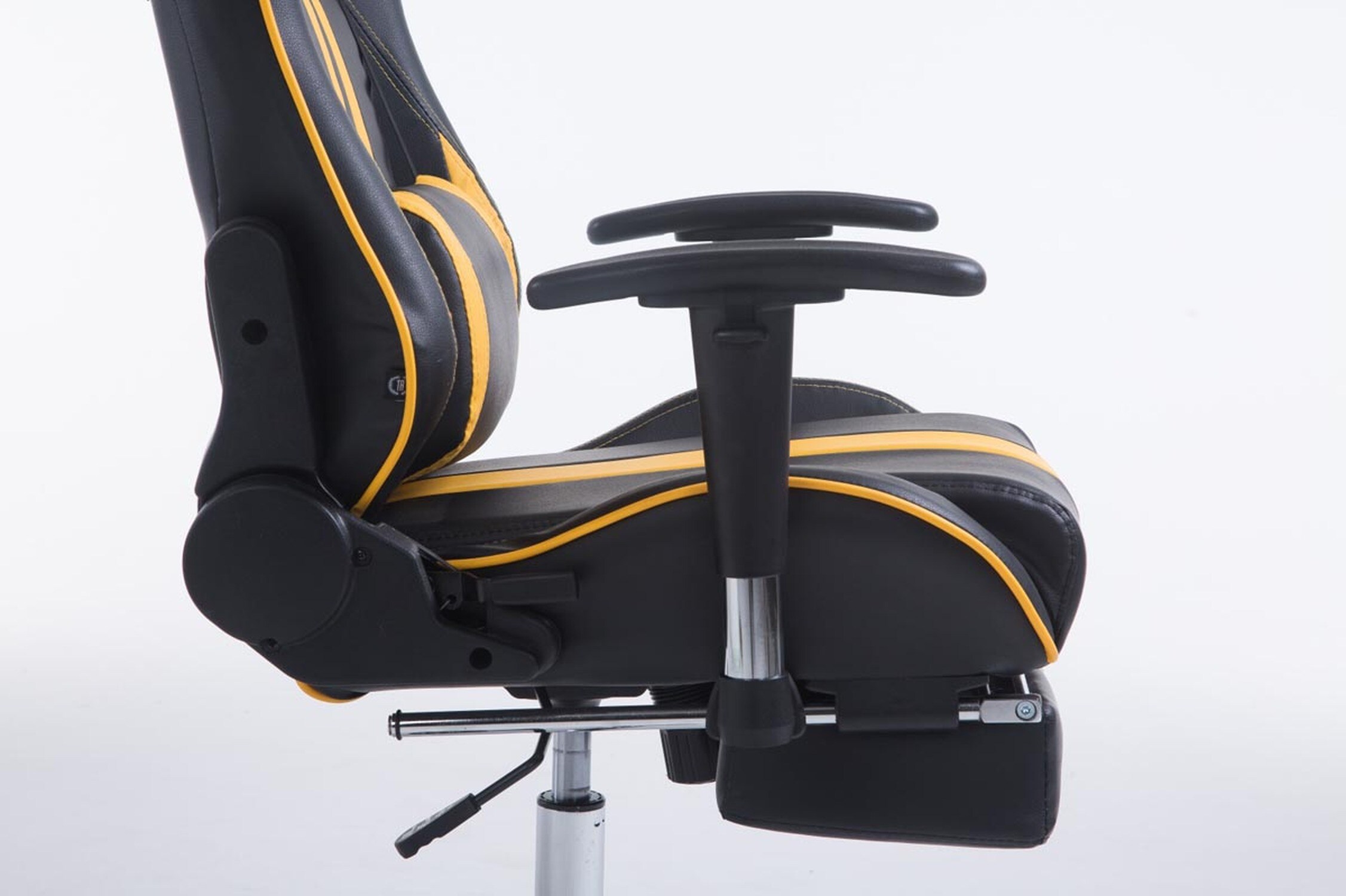 TPFLiving Racing Bürostuhl Limitless mit FußablageSchwarz/Blau