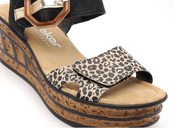 Rieker nu pieds talons femme 68176 noir