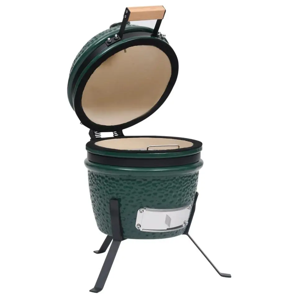 vidaXL - Rokersbarbecue - Groen - Keramiek