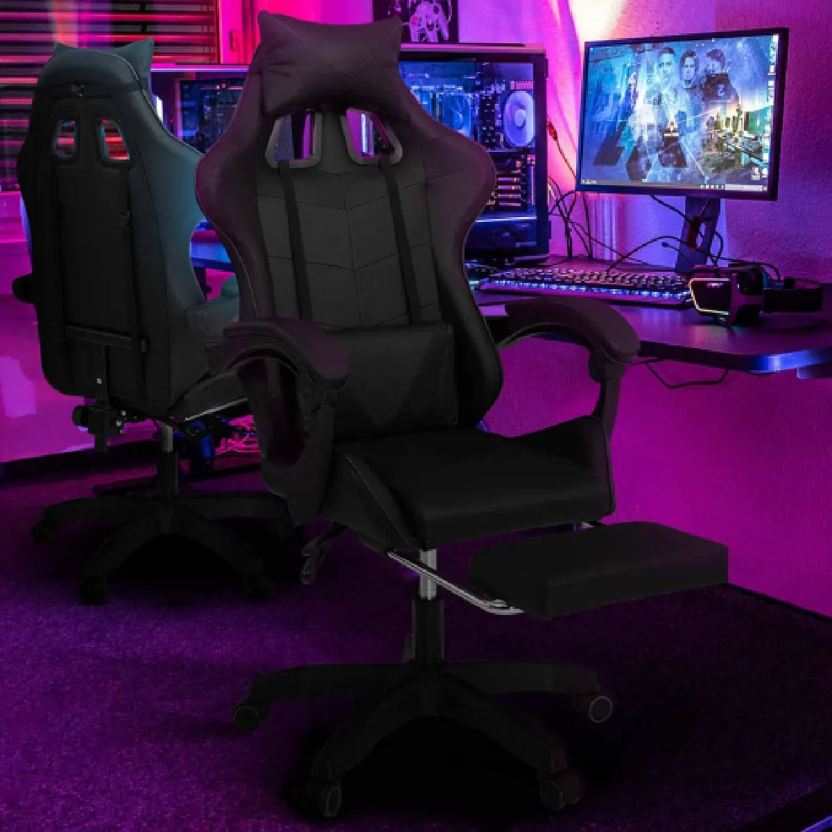 Idmarket MARKET Fauteuil gaming ALEX - Noir