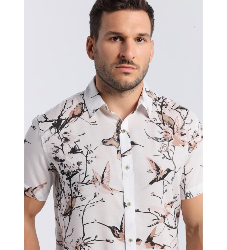 Camisa branca de manga curta Bendorff