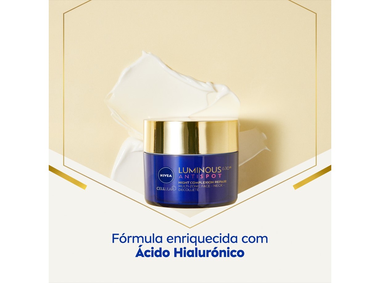 CREME DE ROSTO DE NOITE REPARADOR ANTIMANCHAS CELLULAR LUMINOUS 630 NIVEA 50 ML