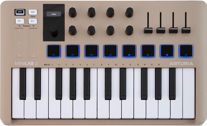 Arturia MiniLAB 3 Champagne (Controller), MIDI-controller, Goud