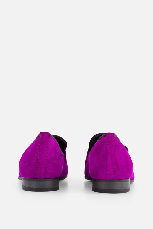 Linea Zeta Instappers paars Suede