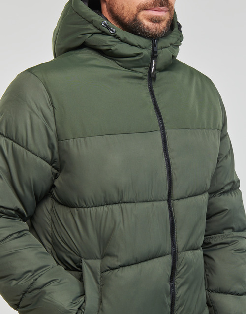 Jack & Jones - JJCHILI PUFFER HOOD - Kaki