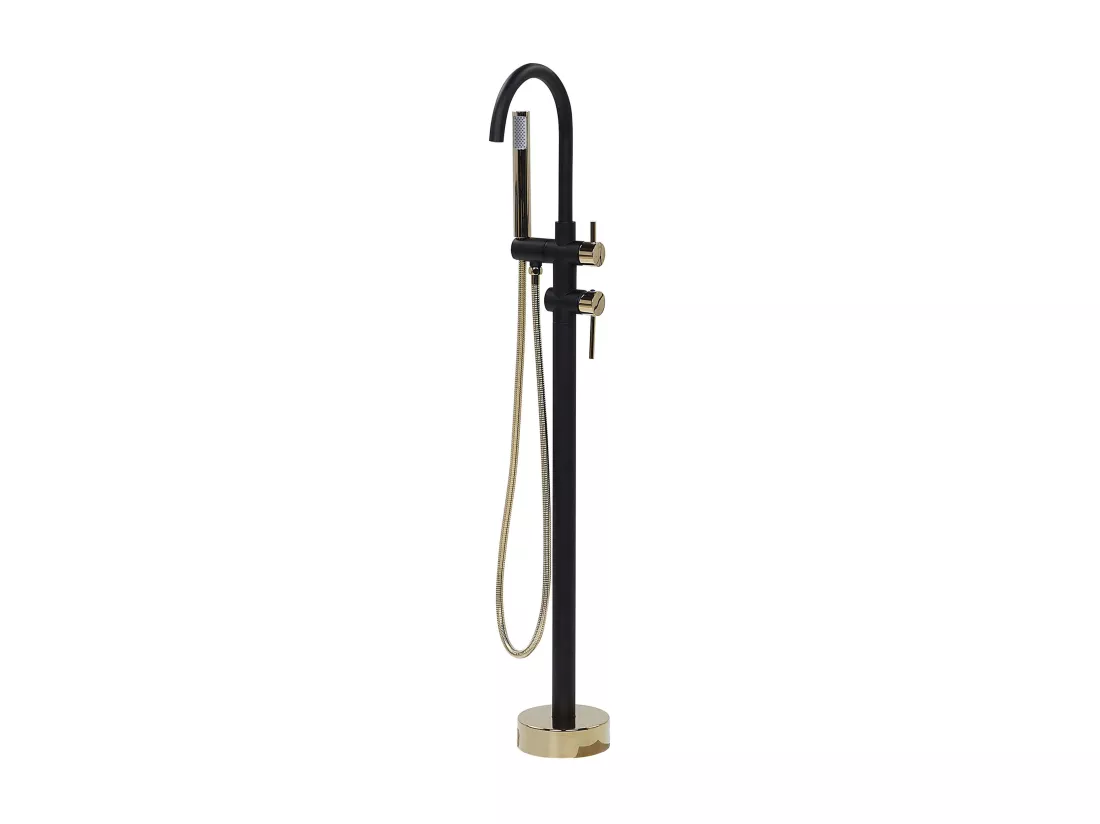 Robinet de baignoire autoportante TUGELA Noir/doré