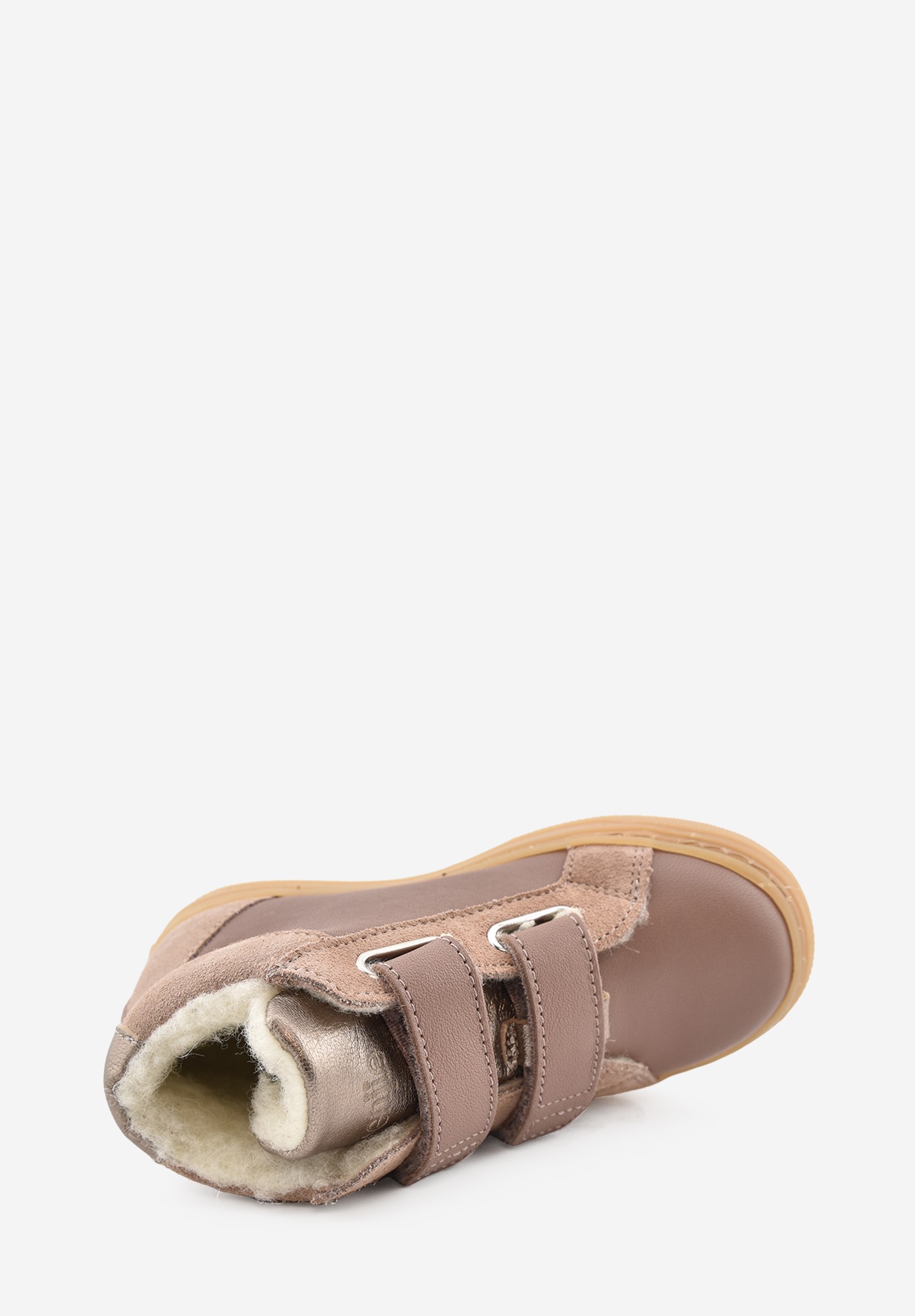 Laax cœur Wollfutter Kleinkinder Altrosa Bronze