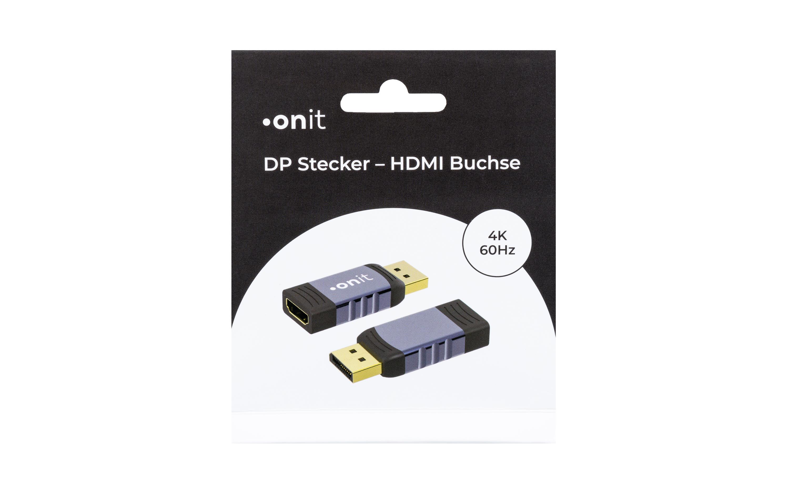 Adapter DisplayPort - HDMI, 1 StückVideoadapter DP auf HDMI