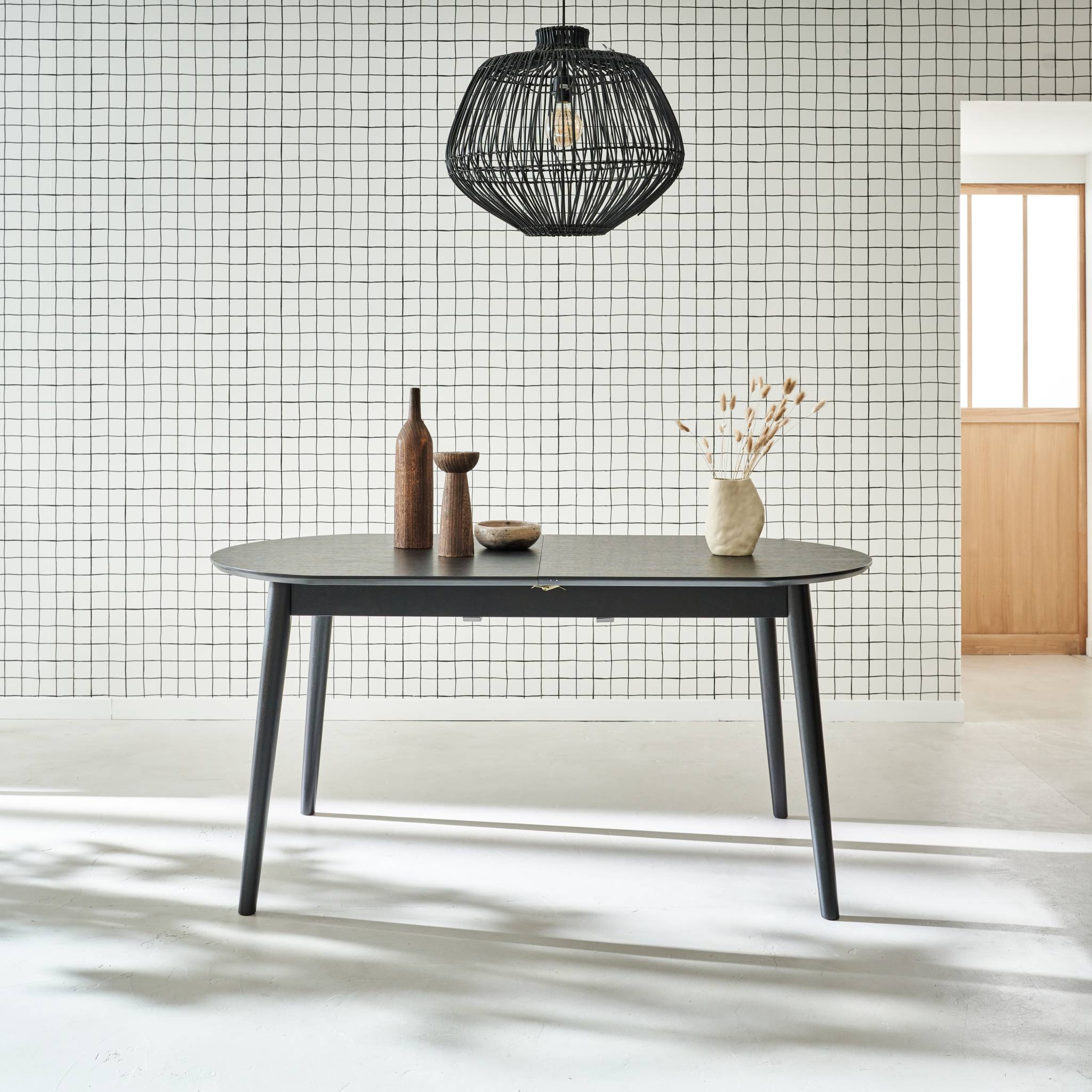 sweeek - Uitschuifbare eettafel, 6-8 zitplaatsen, 160-210cm