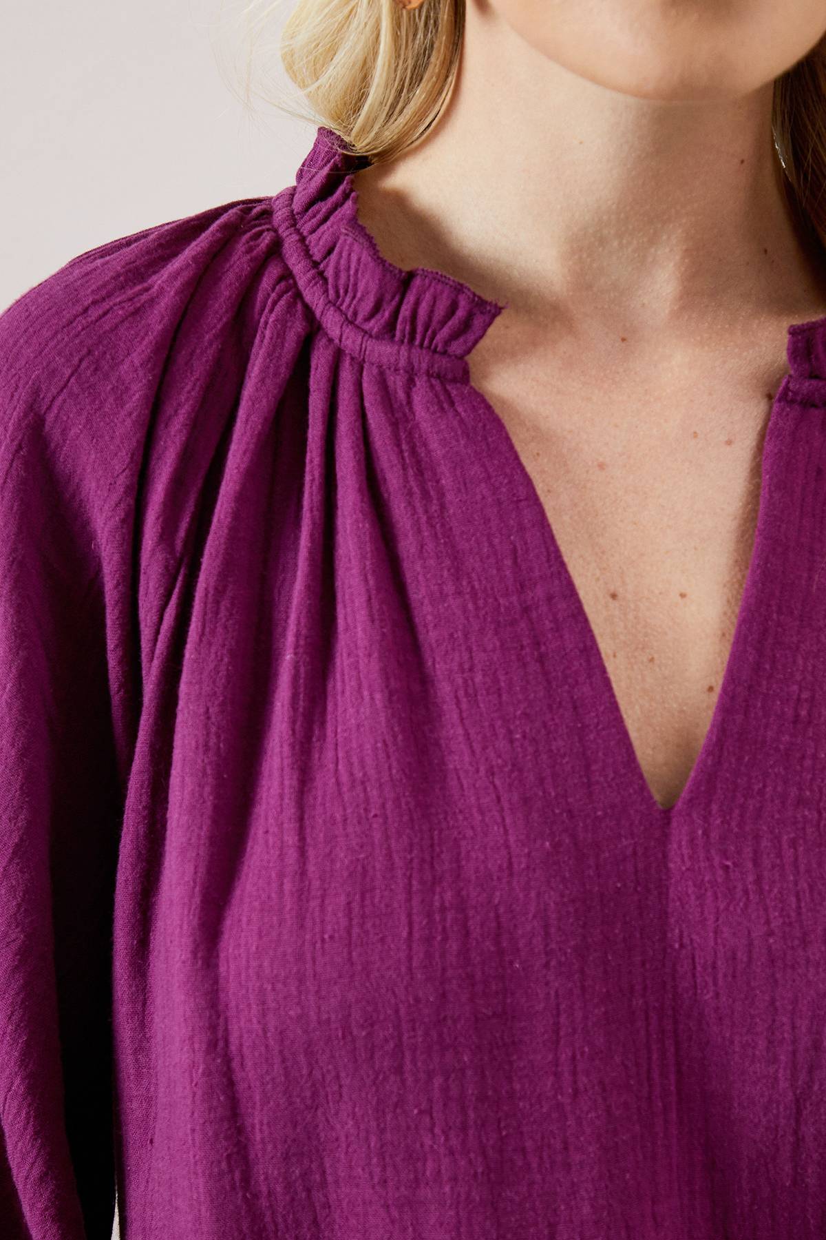 Wallis Robe Smock Étagée Texturée Petite