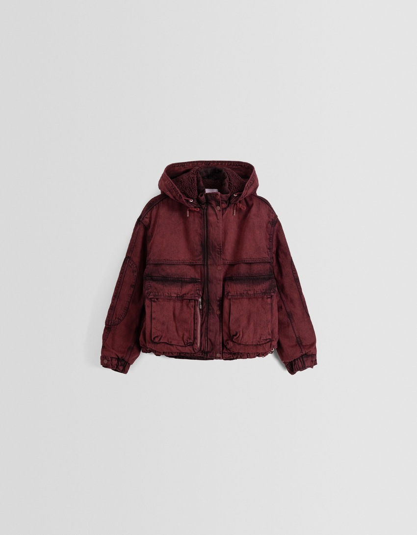 parka curta de ganga