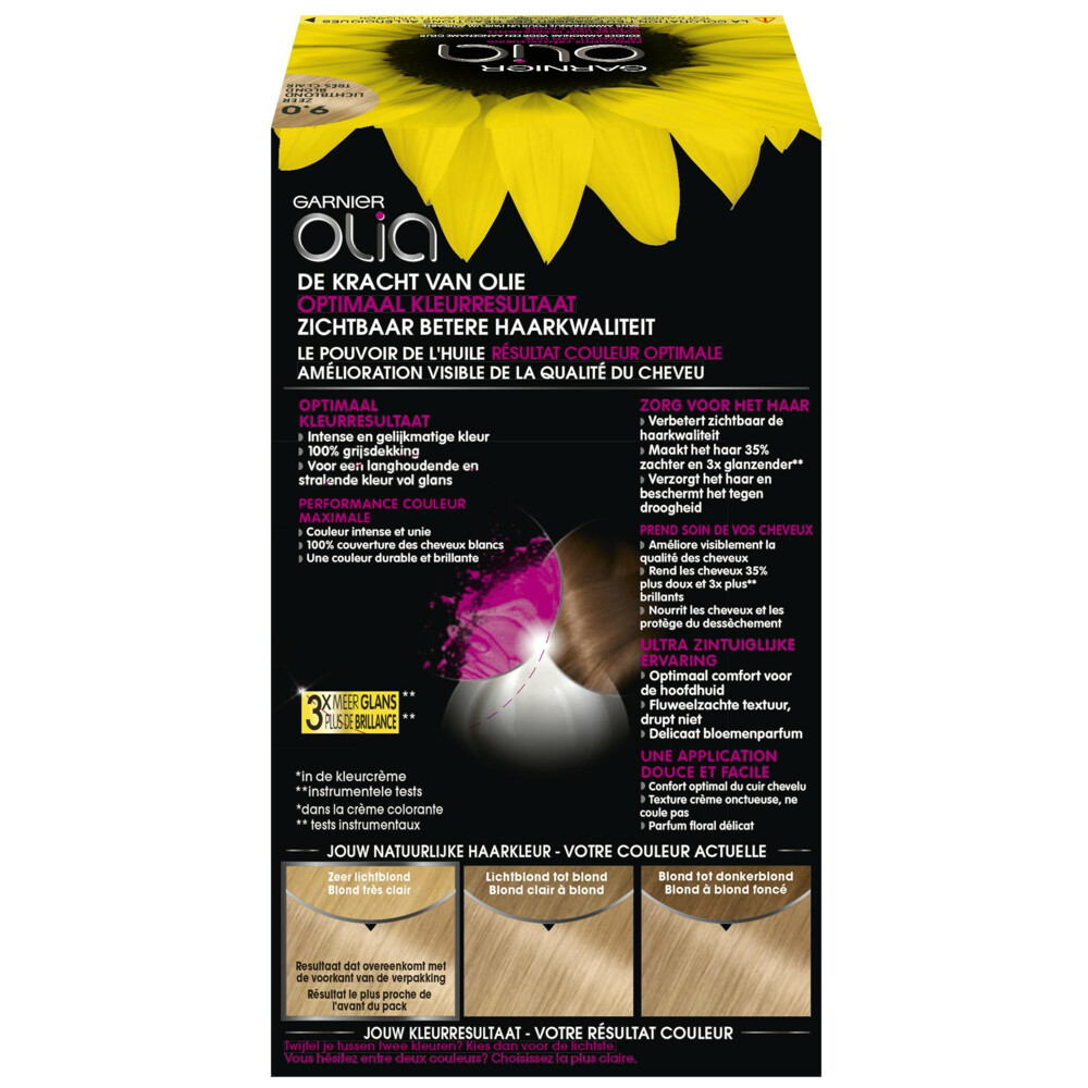 Garnier Olia Permanente Crèmekleuring 9.0 Zeer Lichtblond
